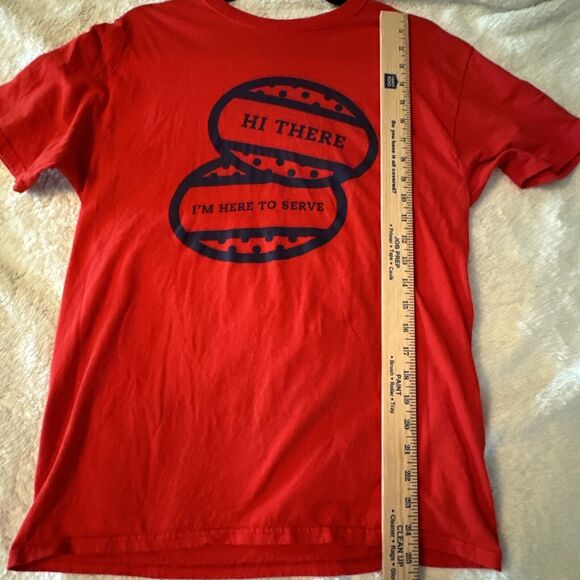 Chic Fil A I’m Here To Serve Catering T Shirt Red Branson Adult No Tag (Medium?) - Picture 7 of 8